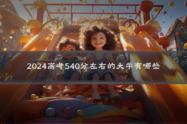 2024高考540分左右的大学有哪些