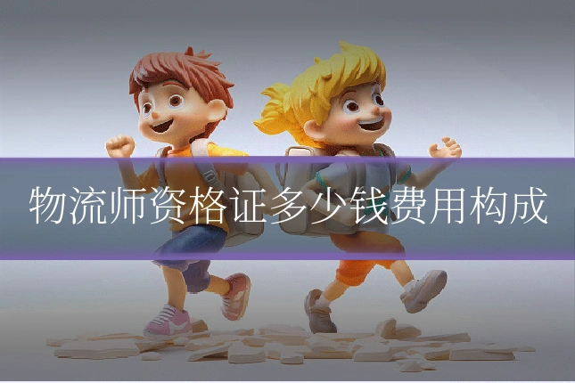 物流师资格证多少钱费用构成