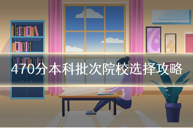 470分本科批次院校选择攻略