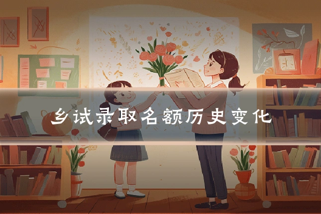 乡试录取名额历史变化