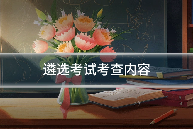 遴选考试考查内容