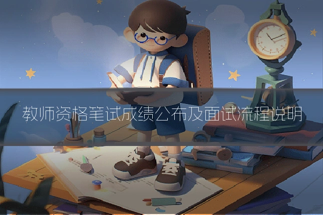 教师资格笔试成绩公布及面试流程说明