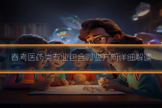 春考医药类专业包含哪些方向详细解读