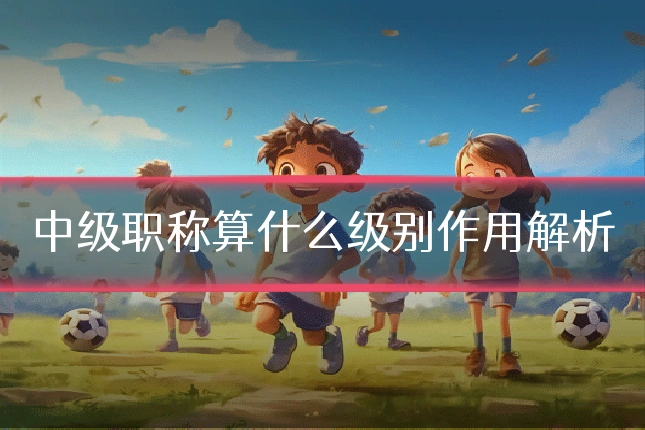 中级职称算什么级别作用解析
