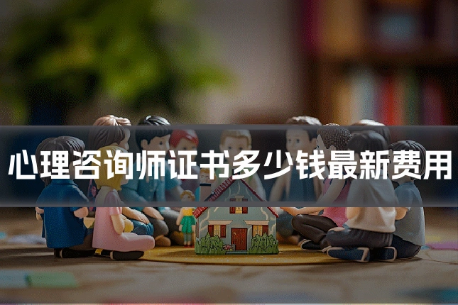 心理咨询师证书多少钱最新费用