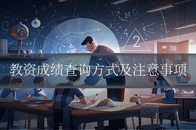 教资成绩查询方式及注意事项
