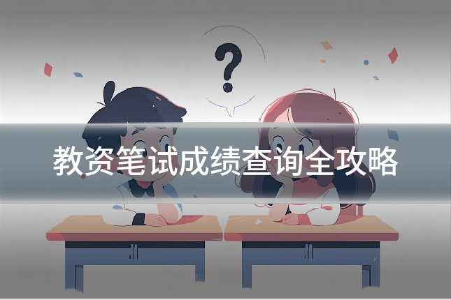 教资笔试成绩查询全攻略