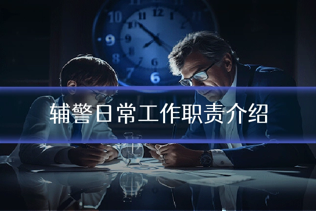 辅警日常工作职责介绍