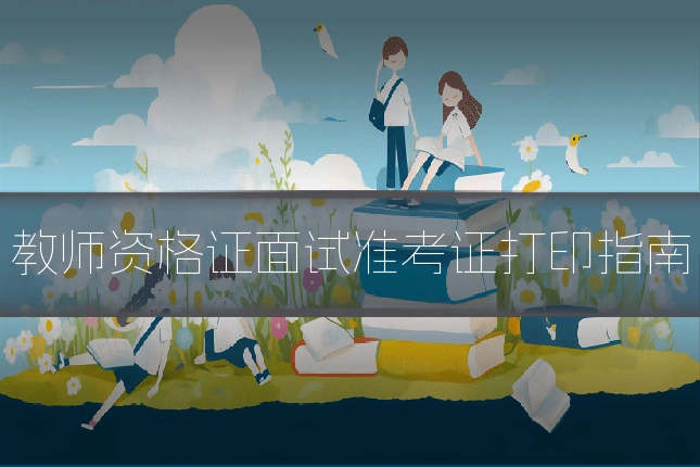 教师资格证面试准考证打印指南