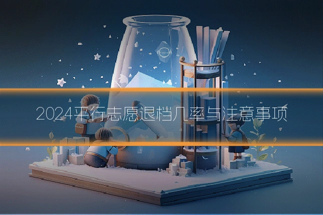 2024平行志愿退档几率与注意事项