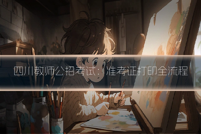 四川教师公招考试：准考证打印全流程