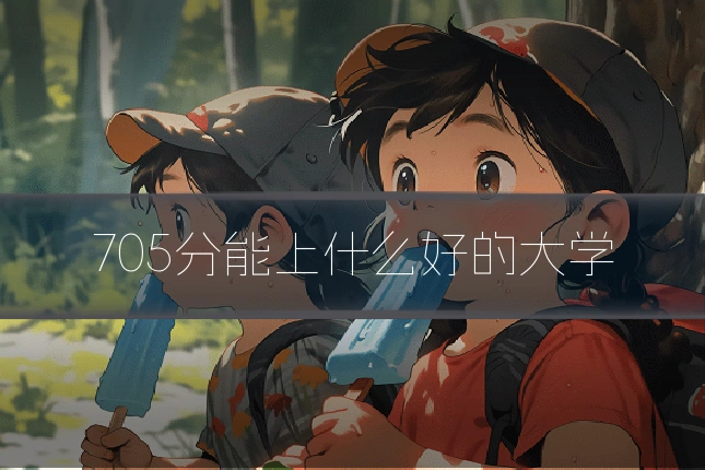 705分能上什么好的大学