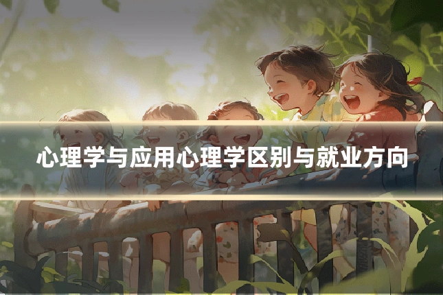 心理学与应用心理学区别与就业方向