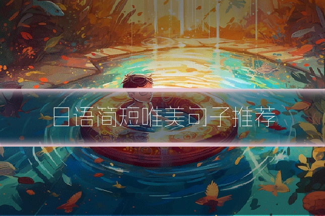 日语简短唯美句子推荐