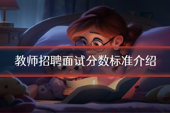 教师招聘面试分数标准介绍
