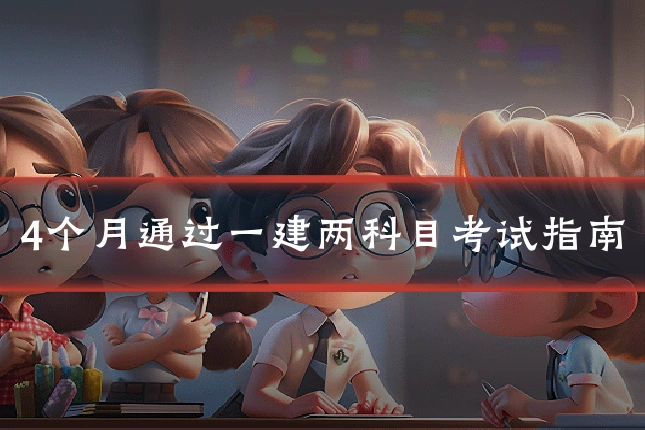 4个月通过一建两科目考试指南