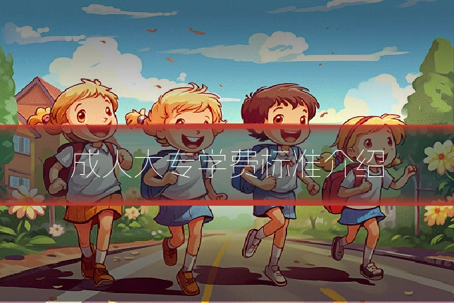 成人大专学费标准介绍