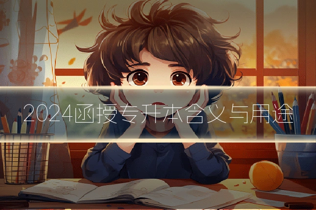 2024函授专升本含义与用途