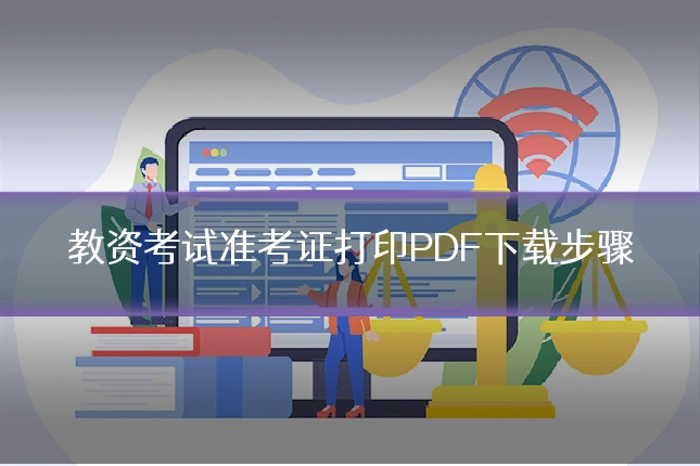 教资考试准考证打印PDF下载步骤
