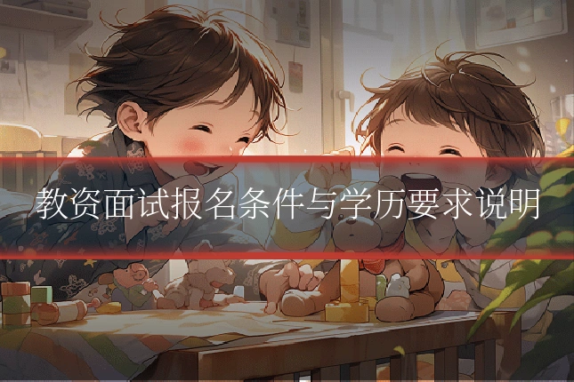 教资面试报名条件与学历要求说明