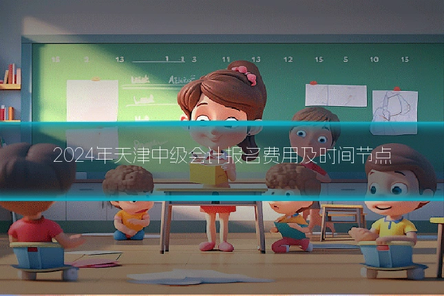 2024年天津中级会计报名费用及时间节点
