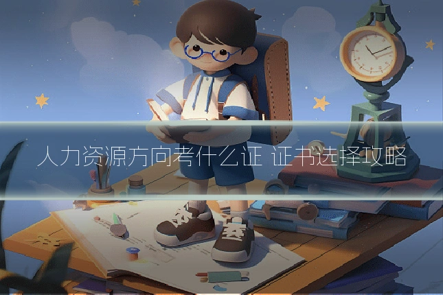 人力资源方向考什么证 证书选择攻略