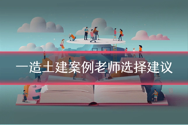 一造土建案例老师选择建议
