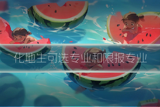 化地生可选专业和限报专业