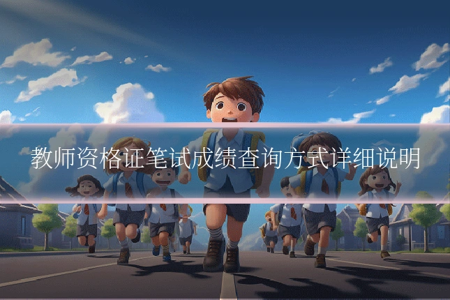 教师资格证笔试成绩查询方式详细说明