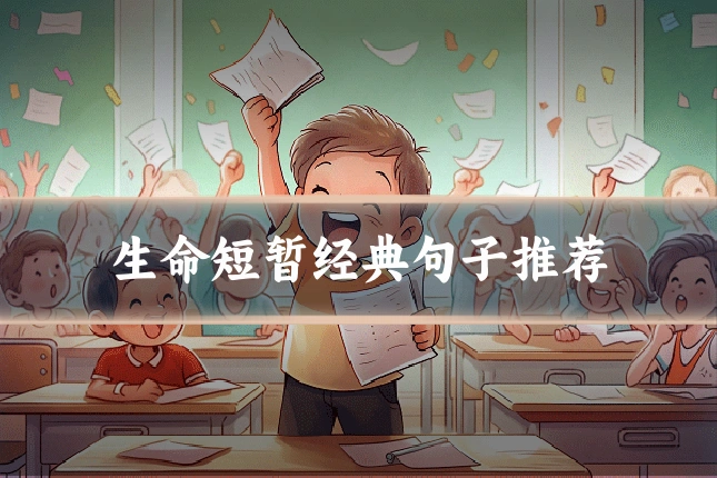 生命短暂经典句子推荐