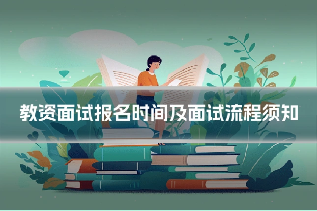 教资面试报名时间及面试流程须知