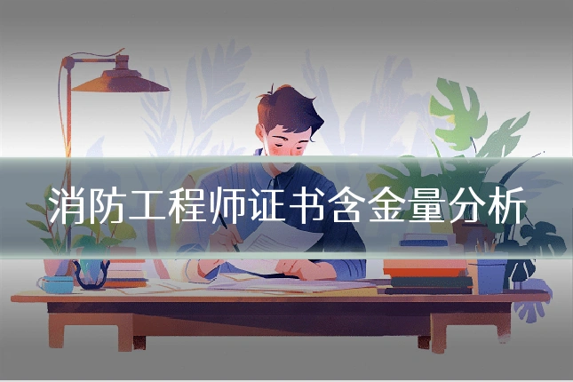 消防工程师证书含金量分析