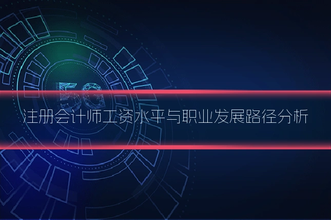 注册会计师工资水平与职业发展路径分析