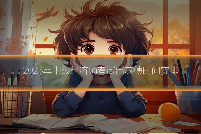 2023年中级经济师考试出成绩时间安排