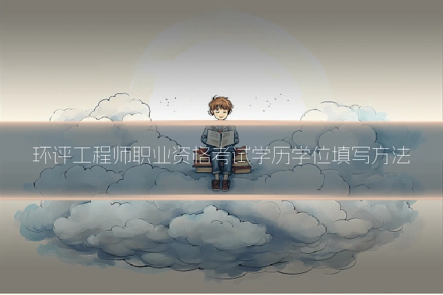 环评工程师职业资格考试学历学位填写方法