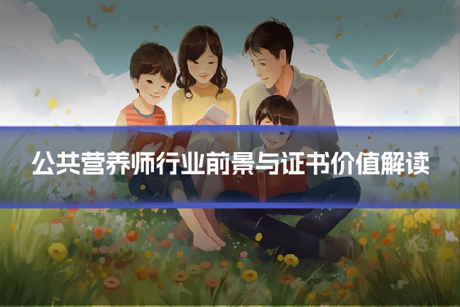 公共营养师行业前景与证书价值解读