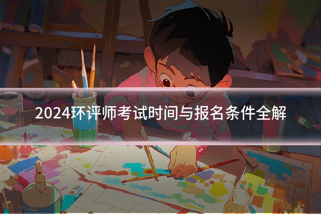 2024环评师考试时间与报名条件全解