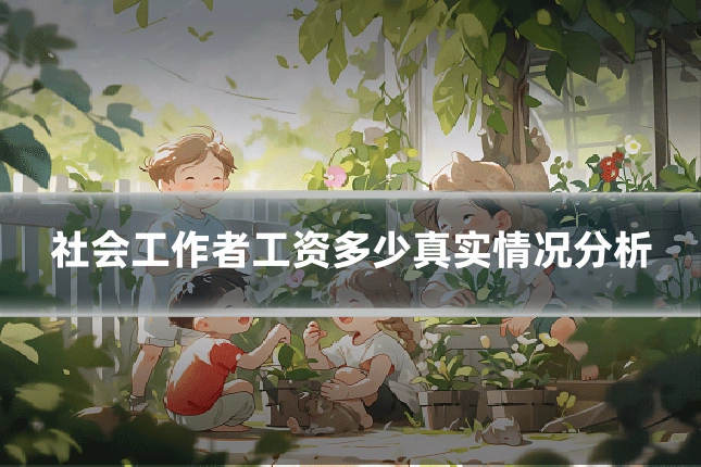 社会工作者工资多少真实情况分析