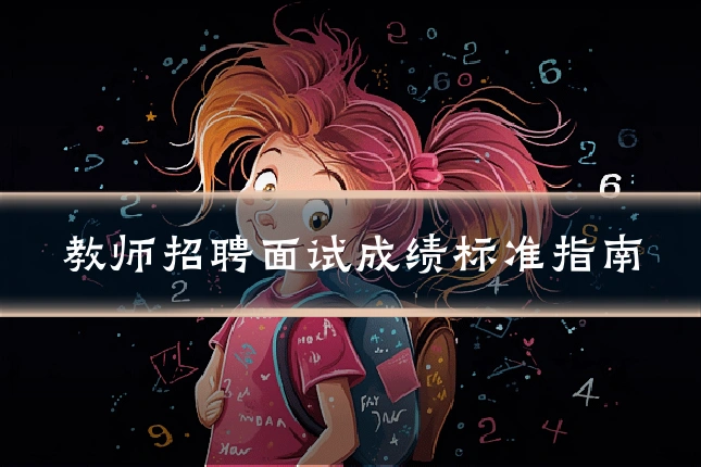 教师招聘面试成绩标准指南