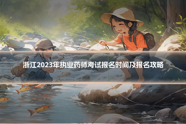 浙江2023年执业药师考试报名时间及报名攻略