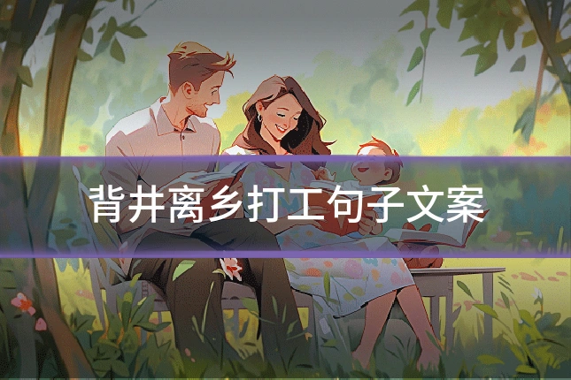 背井离乡打工句子文案