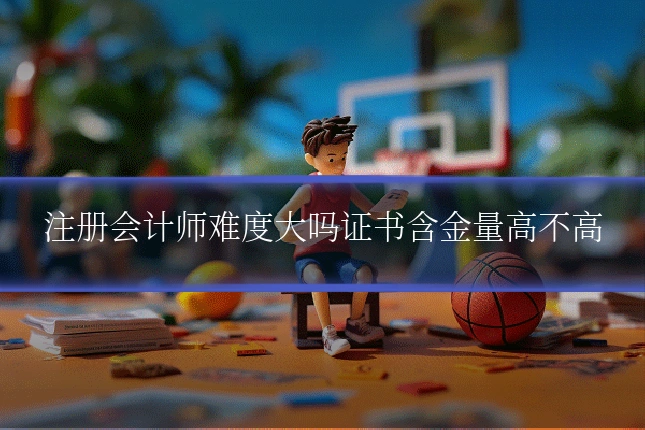 注册会计师难度大吗证书含金量高不高