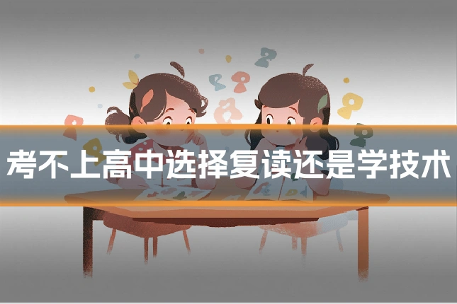 考不上高中选择复读还是学技术