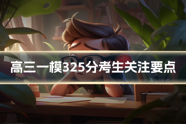 高三一模325分考生关注要点