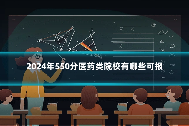 2024年550分医药类院校有哪些可报