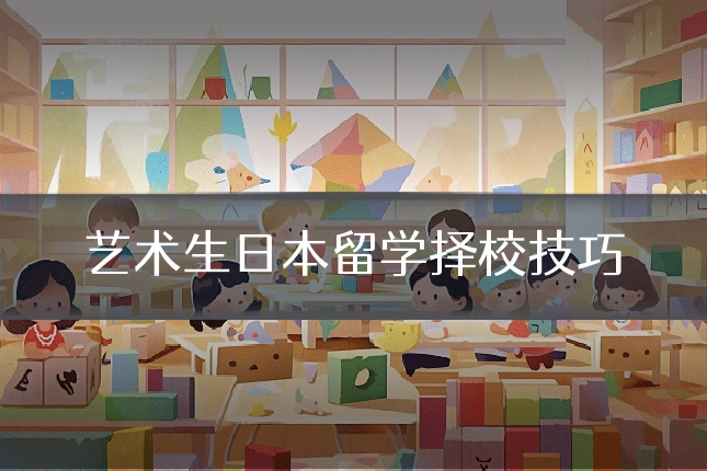 艺术生日本留学择校技巧