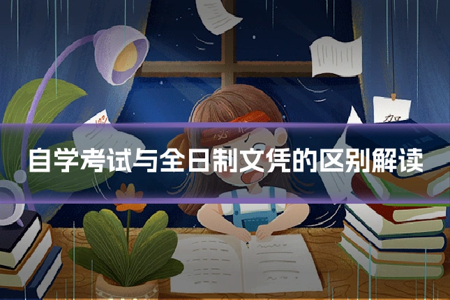 自学考试与全日制文凭的区别解读