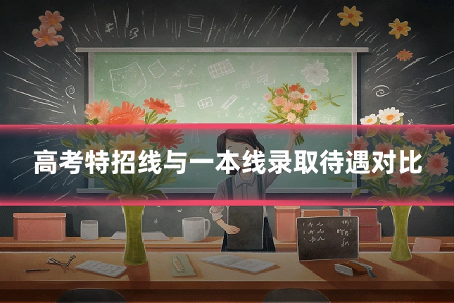 高考特招线与一本线录取待遇对比