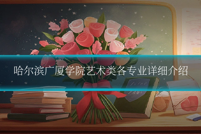 哈尔滨广厦学院艺术类各专业详细介绍