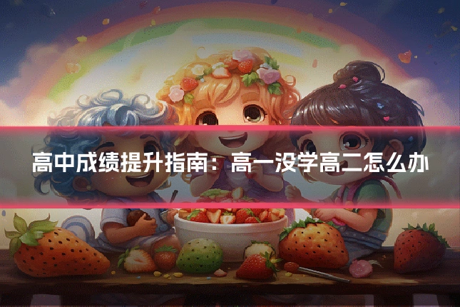 高中成绩提升指南：高一没学高二怎么办